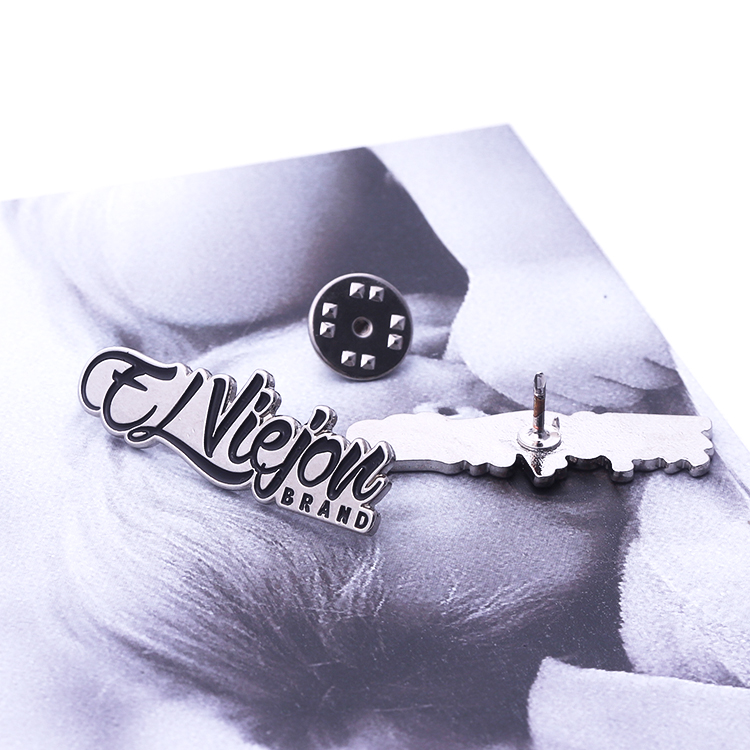 Metal Custom Designed Silver Soft Enamel Logo Pin