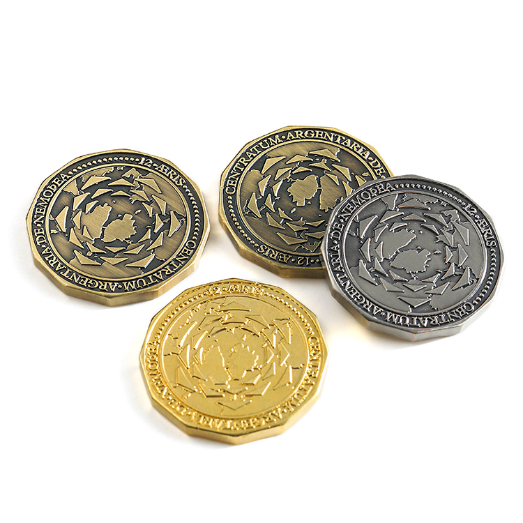 Personalized Antique Metal Challenge Coins