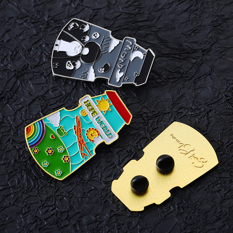 Metal Custom Gold Big Enamel Pin