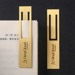 Customized Cool Photo Etched Metal Brass Bookmark