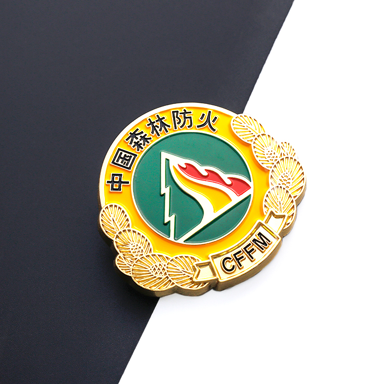 Metal Custom Soft Enamel Fire Fighter Badge