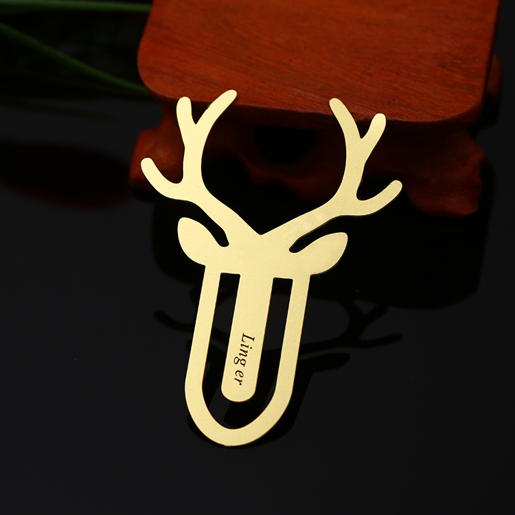 Customized Cool Christmas Deer Design Bookmark with Box