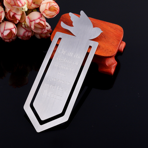 Customized Cool Engraved Dove Bookmark for Decoration