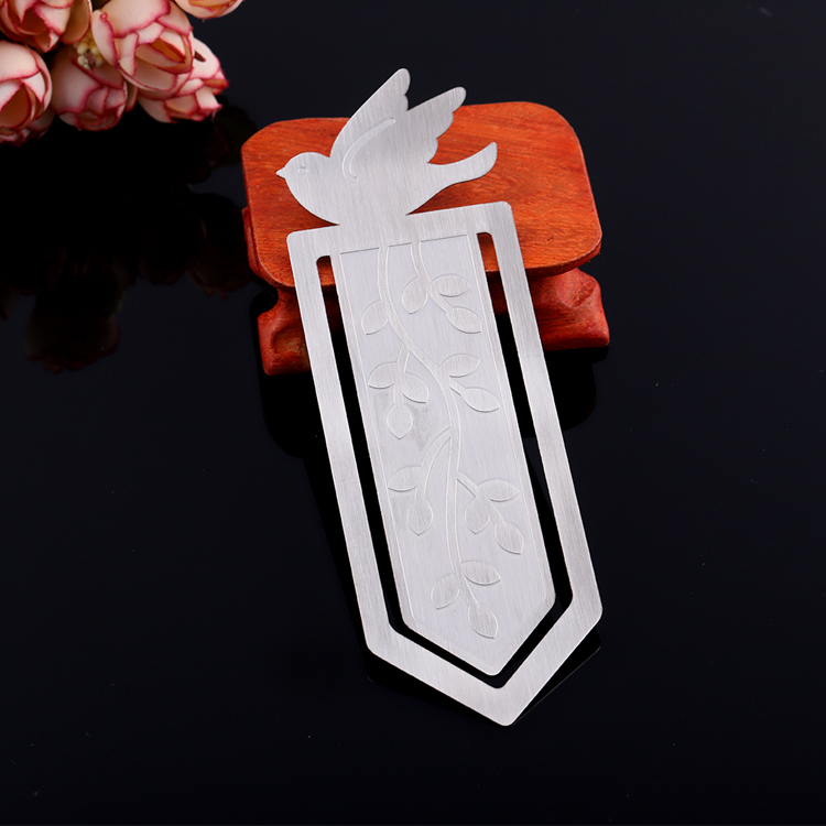 Customized Cool Engraved Dove Bookmark for Decoration