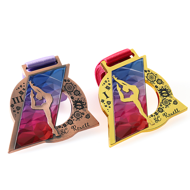 Customized Metal Gold 3D Printed Medal for Russia