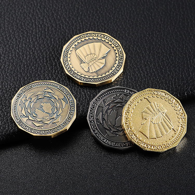 Personalized Antique Metal Challenge Coins