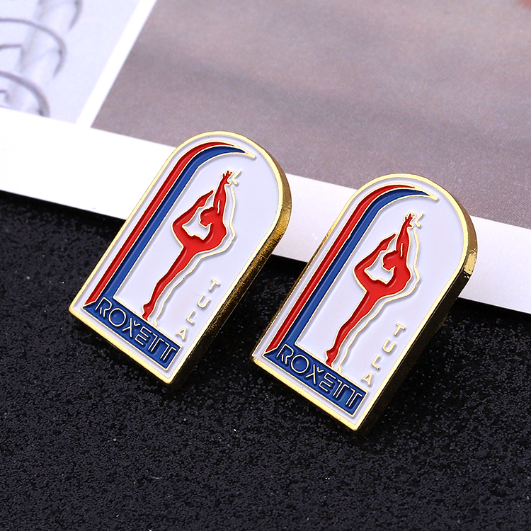 Metal Custom Designed Gold Soft Enamel Dance Pin