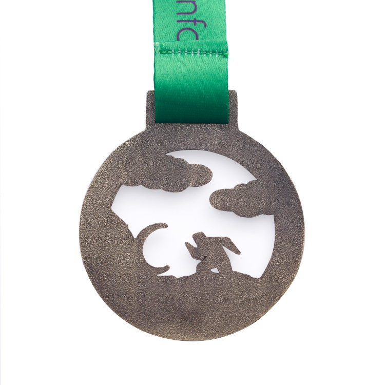 Round Metal Bronze Cut Out Medal for Events